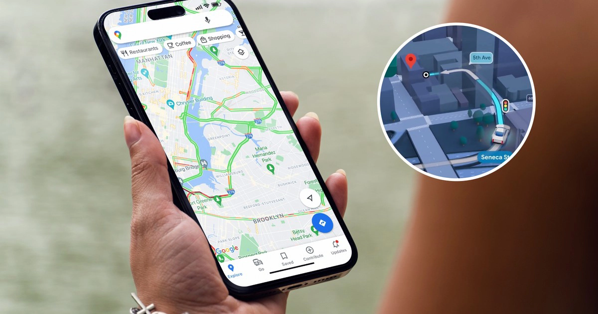 Wizytówka firmy w Mapach Google na smartfonie